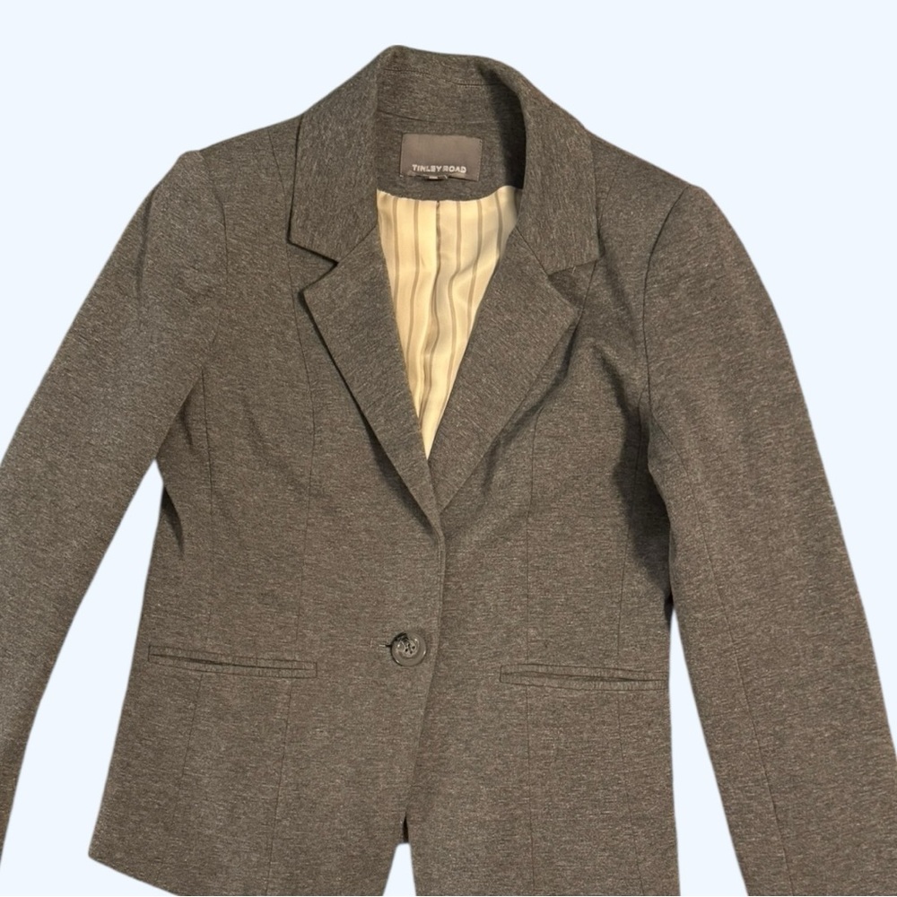 Tinley Road Gray Blazer Tailored Suit Jacket